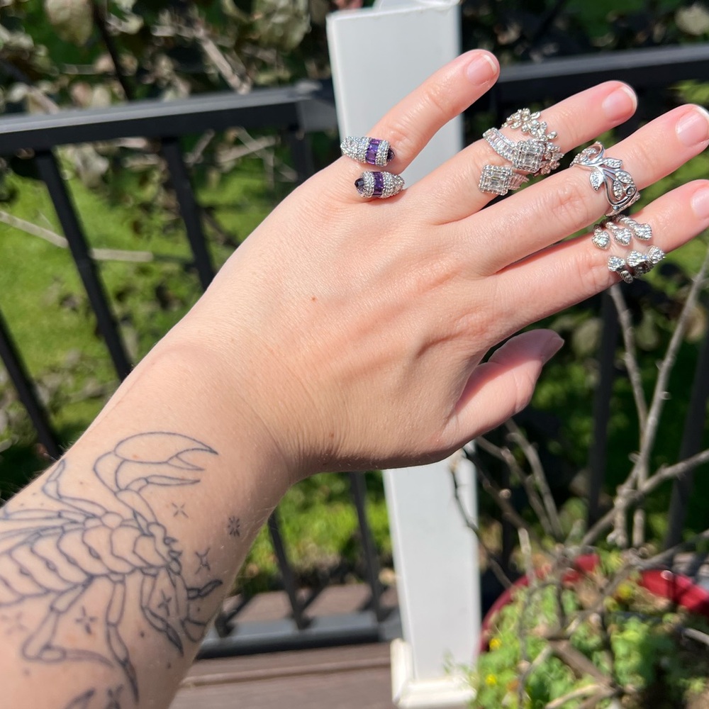 Vintage Sterling Silver Rings Bundle
